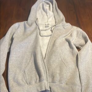 Gray Zip-Up Hoodie